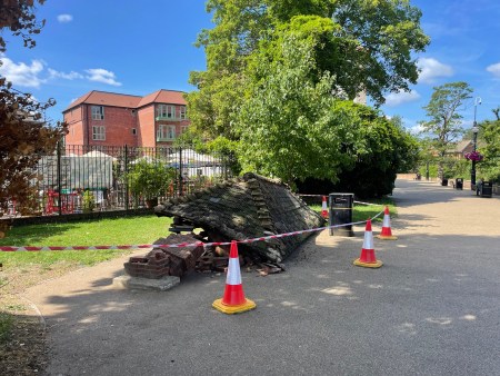 Mystery Surrounds Collapsed River Walk Shelter in Tonbridge