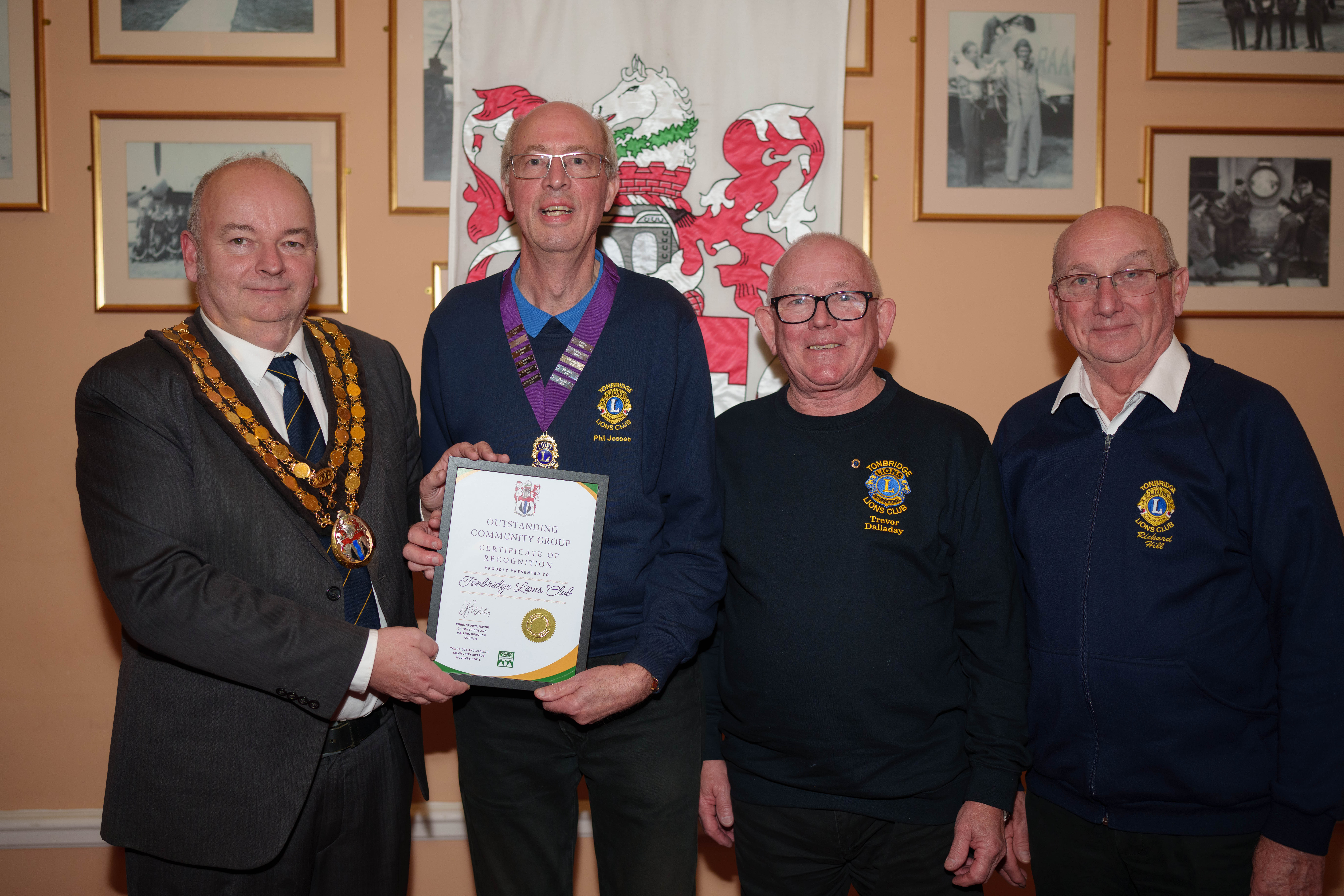 Tonbridge Lions Club Honoured as Outstanding Community Group